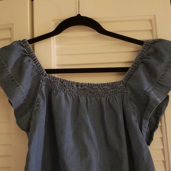 Express jean top off shoulders - Picture 2 of 4